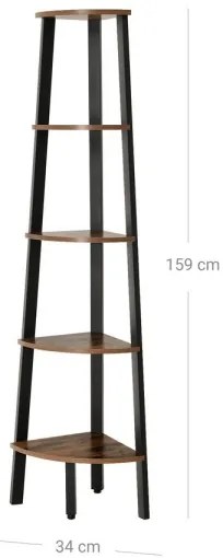 Libreria NAVARO marrone/nero