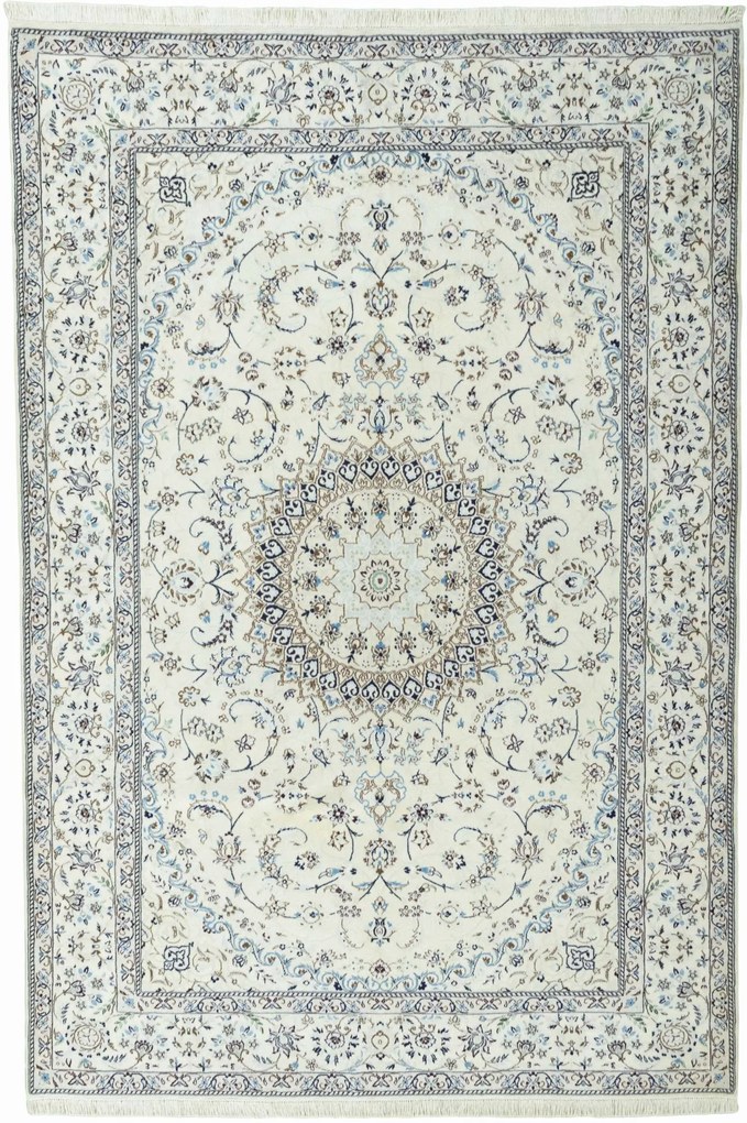 Nain Tappeto persiano 300 x 200 Beige (Iran) Annodato A Mano