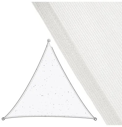 Vele parasole Tenda 5 x 5 m Bianco Polietilene 500 x 500 x 0,5 cm