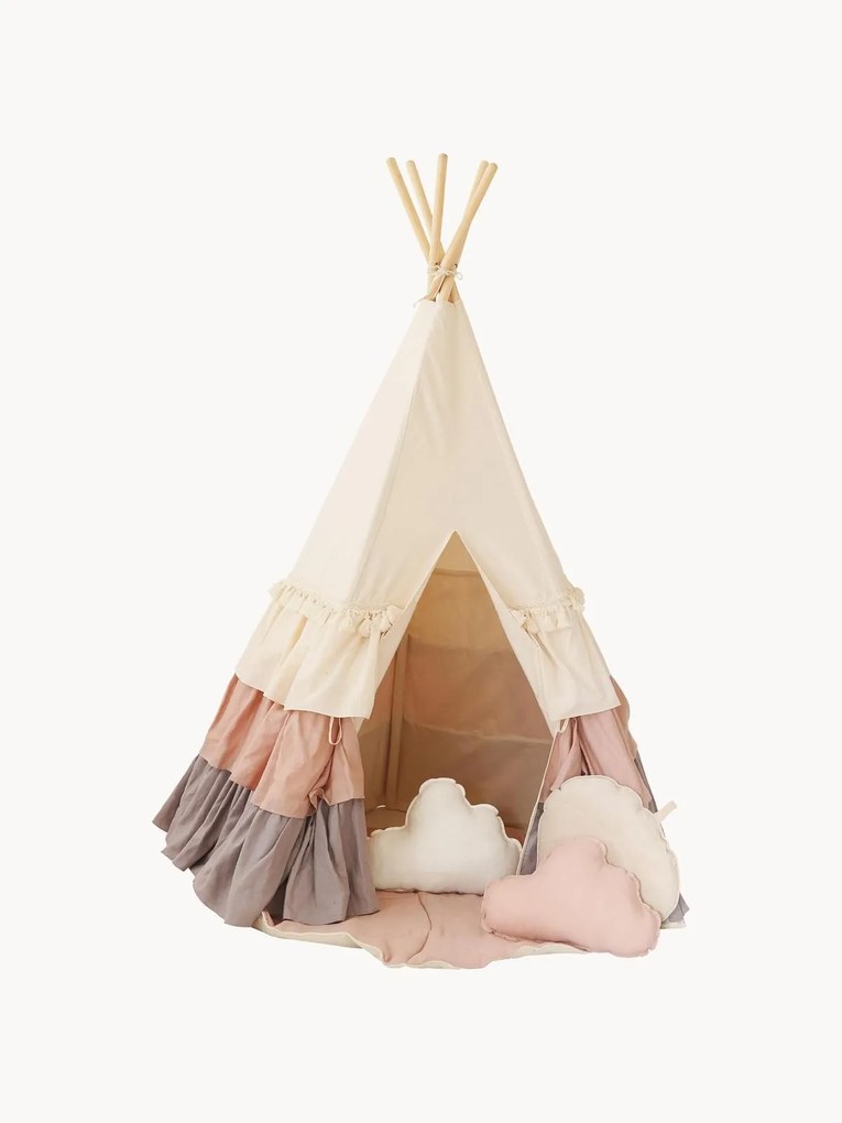 Tenda per bambini con balze e stuoia Frills