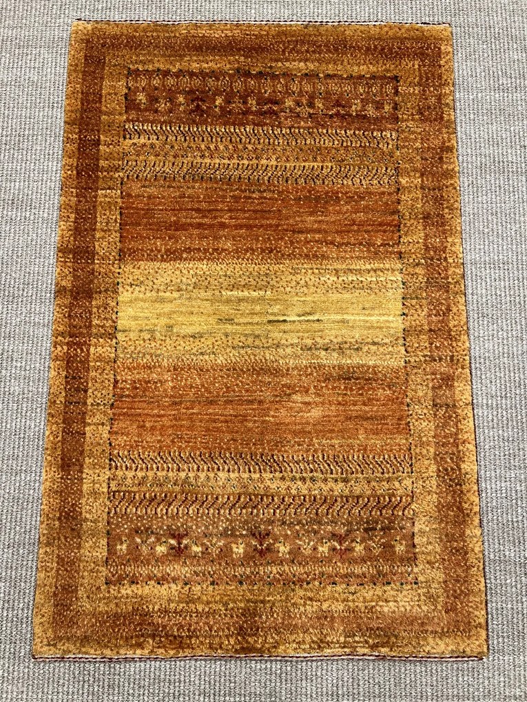 Loribaft Tappeto 70 x 100 Verde (Iran) Annodato A Mano