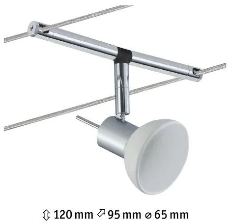 Paulmann 94131 - 1xGU5,3/10W Faretto SHEELA 12V cromo lucido