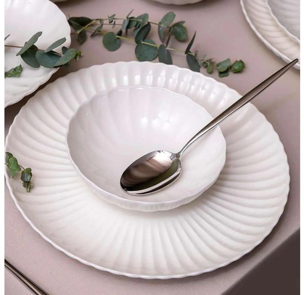 Set da tavola 18 pezzi bianco/porcellana