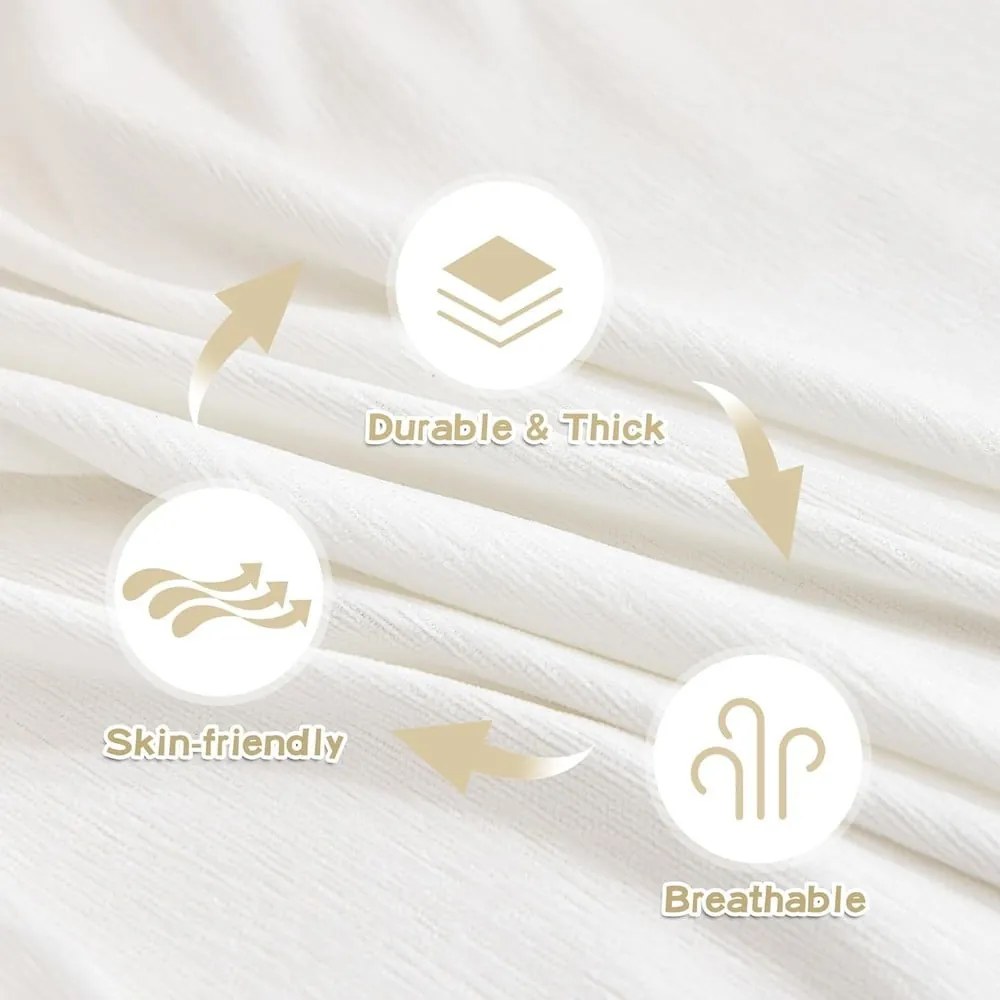 Copridivano bianco per divano a 4 posti Talo – Filumi