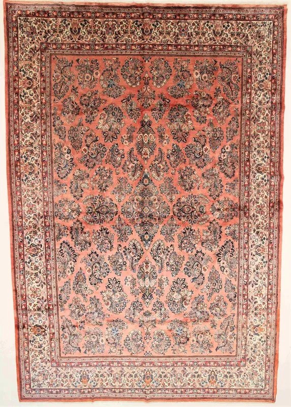 Sarouk Tappeto 470x320 Rosso (Iran) Annodato A Mano