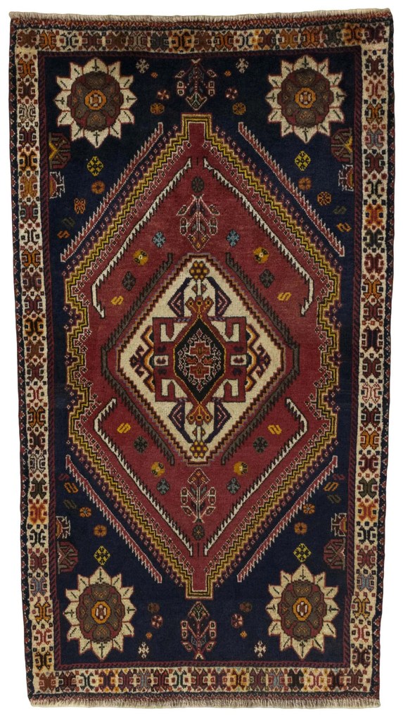 Gabbeh Tappeto persiano 90x160 Rosso (Iran) Annodato A Mano