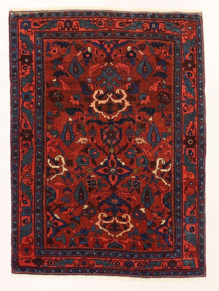 Bidjar Tappeto 120 x 160 (Iran) Annodato A Mano