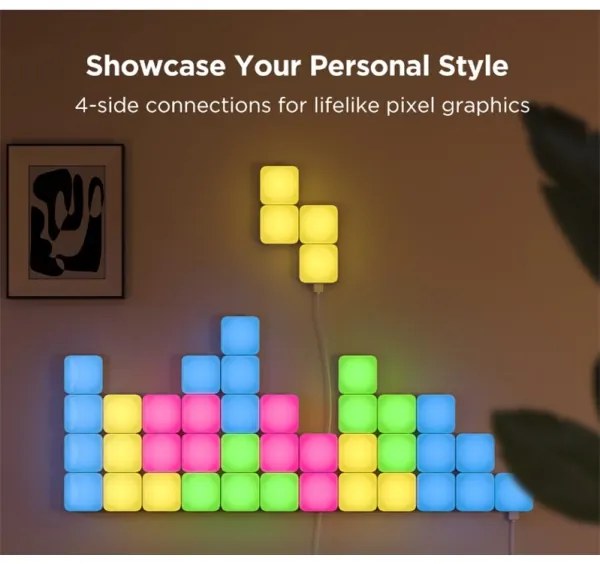 Govee - 10 pannelli mini RGBIC smart Wi-Fi