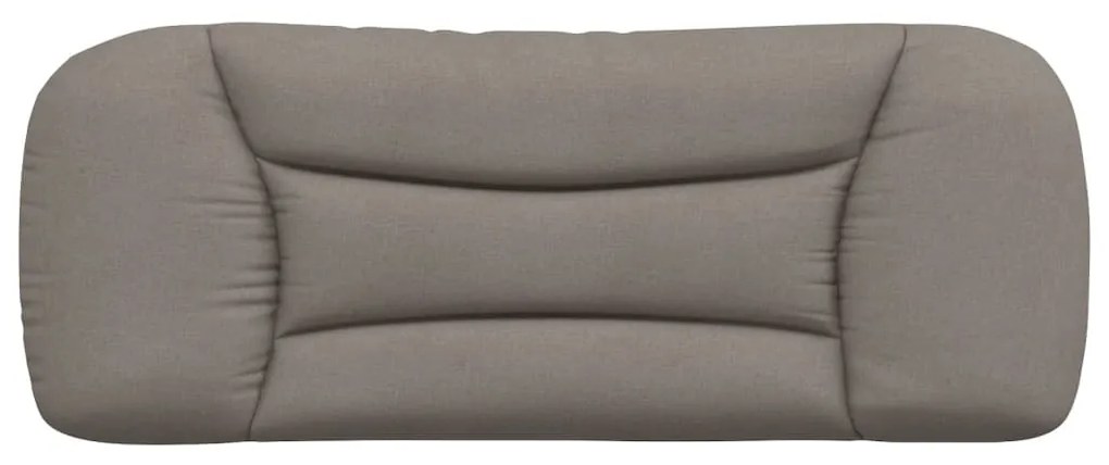 Cuscino testiera tortora 100 cm in tessuto