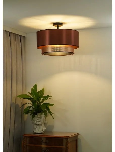 Duolla - Lampadario a plafone COPPER SHINY 1xE27/15W/230V diametro 45 cm rame