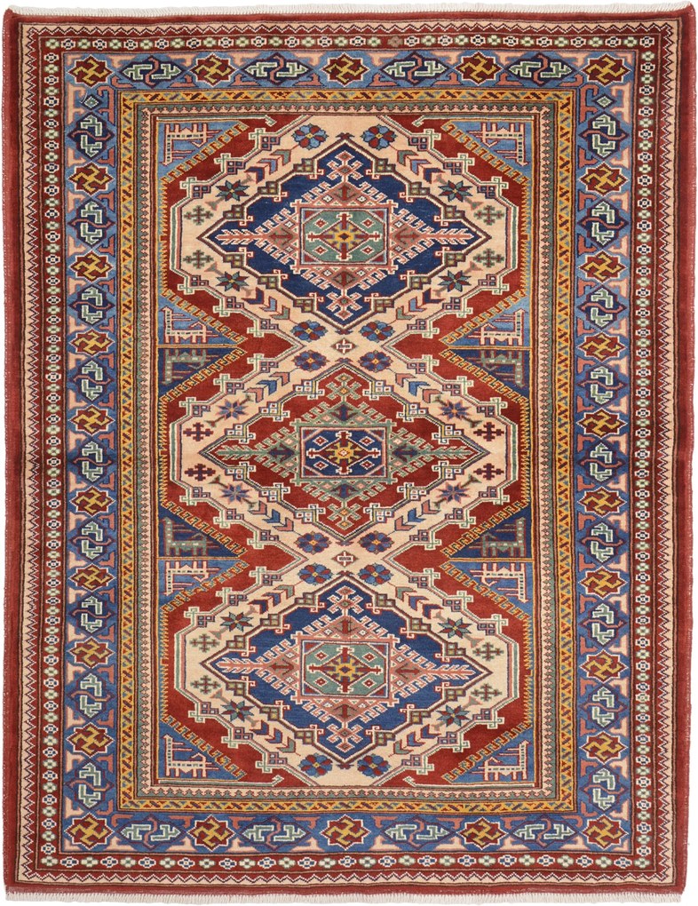 Kazak Tappeto 160x130 (Indian) Annodato A Mano
