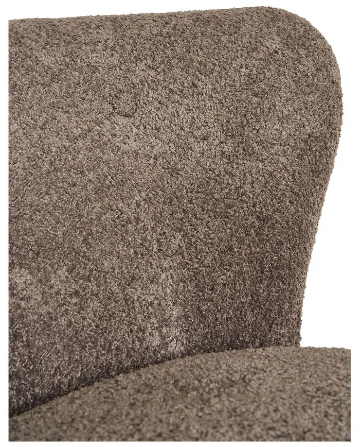 Poltrona marrone in tessuto bouclé Covelo - House Nordic