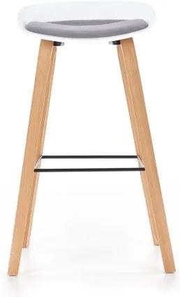 Sgabello 81x51 cm beige/bianco