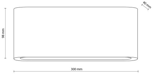 Applique a LED da esterno ARWENA 2xLED/12W/230V IP54 nero