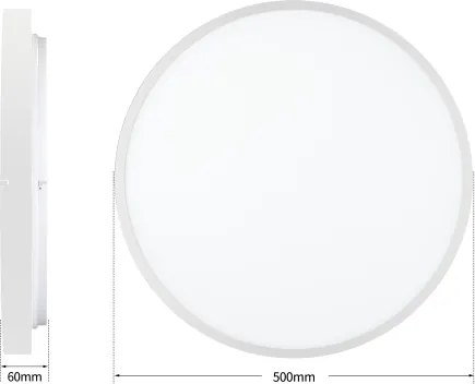 Brilagi - Lampada LED dimmerabile GLASS POOL DOUBLE LED/60W/230V 50 cm bianca + telecomando