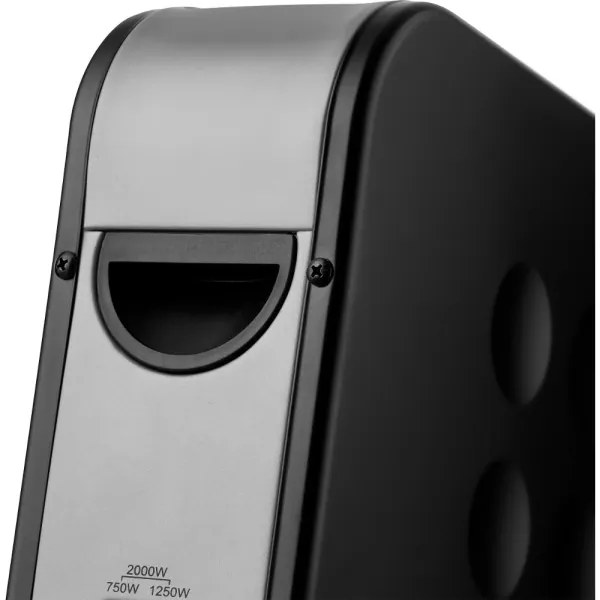 Sencor - Riscaldatore elettrico a convettore 750/1250/2000W/230V termostato IP24 nero