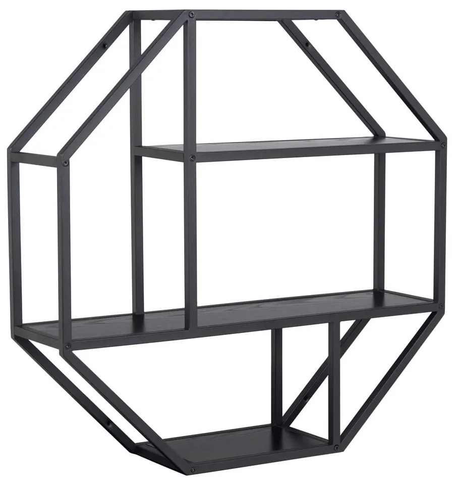 Scaffale metallico a castello nero Seaford - Actona