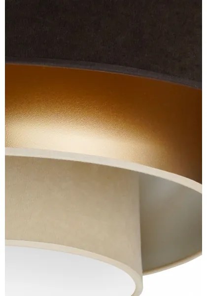 Duolla - Plafoniera LED LUNETA LED/26W/230V diametro 60 cm 4000K marrone/oro