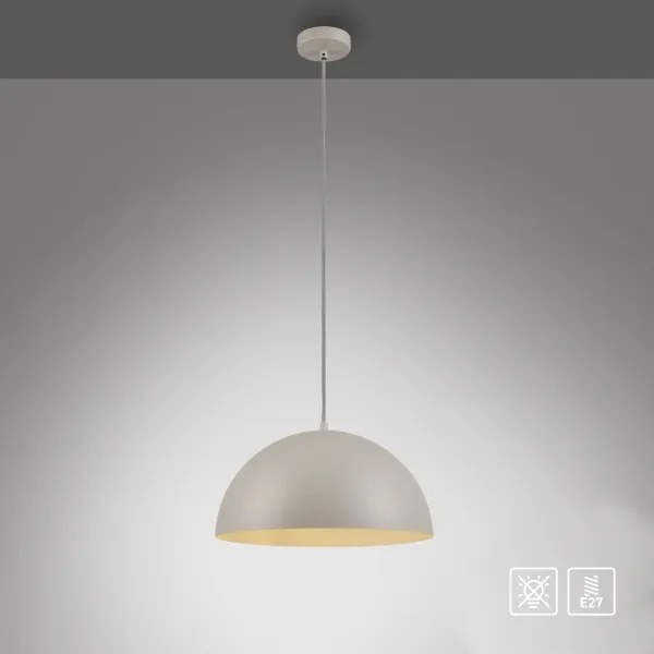 Schöner Wohnen 11728-39 - Lampadario a sospensione ALI con cavo, 1xE27/25W/230V, Ø 38 cm, grigio