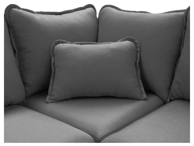 Divano angolare grigio (angolo sinistro) Beata - Ropez