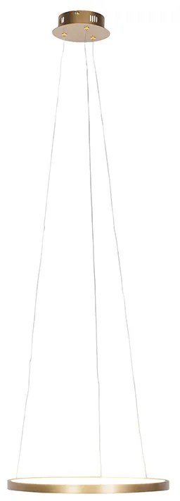 Lampada a sospensione ad anello moderna oro 40 cm con LED - Anella