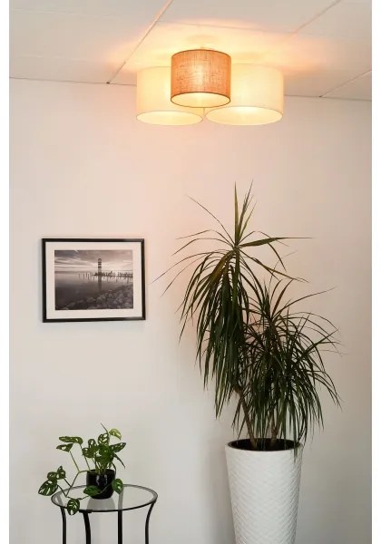 Brilagi - Plafoniera SPIDER 3xE27/15W/230V beige/crema