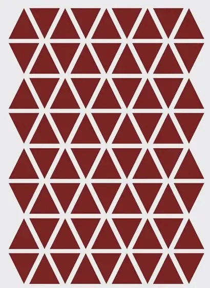 Ferm Living Adesivo murale Mini Triangle - Rot
