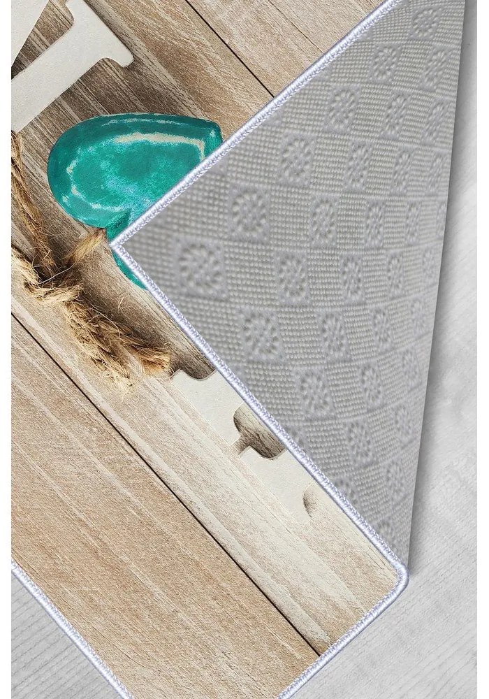 Runner marrone chiaro lavabile 80x200 cm Home - Oyo Concept