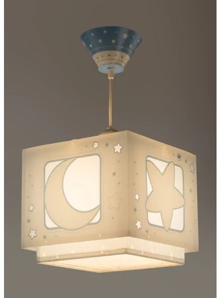 Dalber 63232T - Lampadario per bambini MOON LIGHT 1xE27/60W/230V