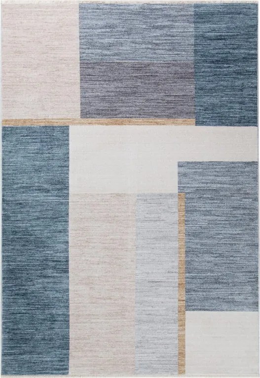 Tappeto Taormina in poliestere, L 240 x L 160 cm, blu