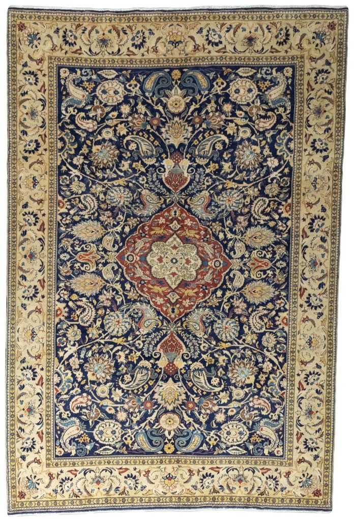 Ghom Tappeto persiano 210x310 Blu (Iran) Annodato A Mano
