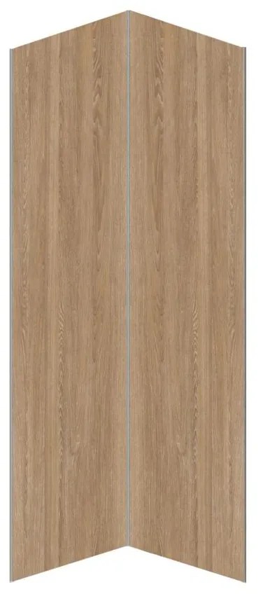 Pannello per parete da doccia effetto legno con profili 2 x L90 x H210 cm in Alluminio - Lotto di 2 - ENEKO