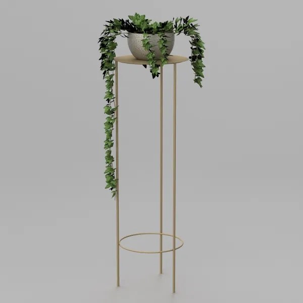 Portafiori 100x32 cm oro