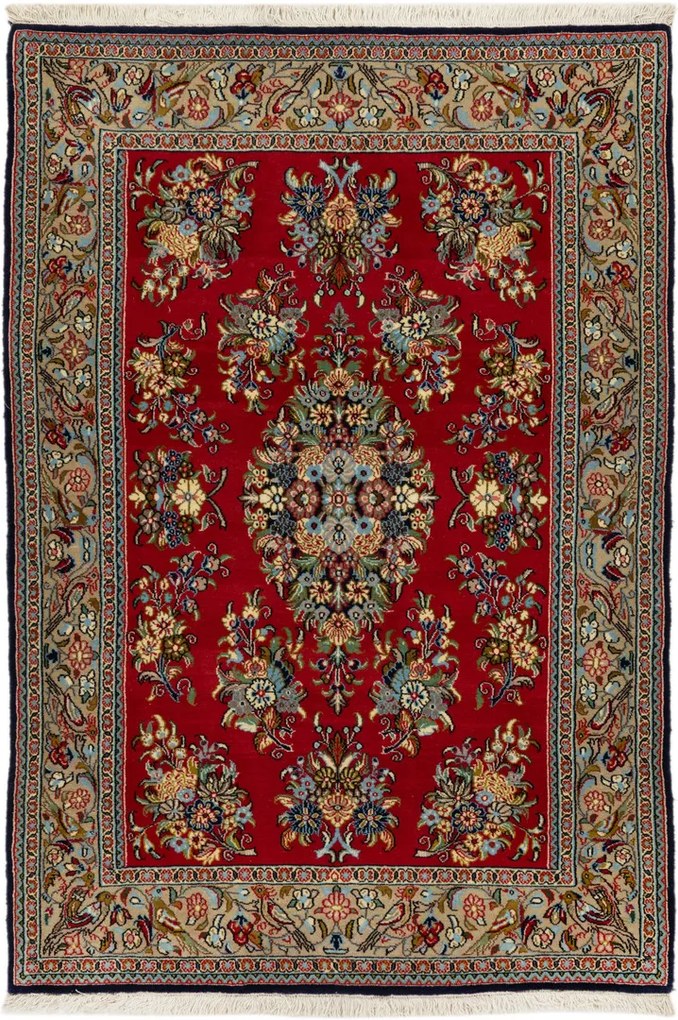 Ghom Tappeto 110x160 (Iran) Annodato A Mano