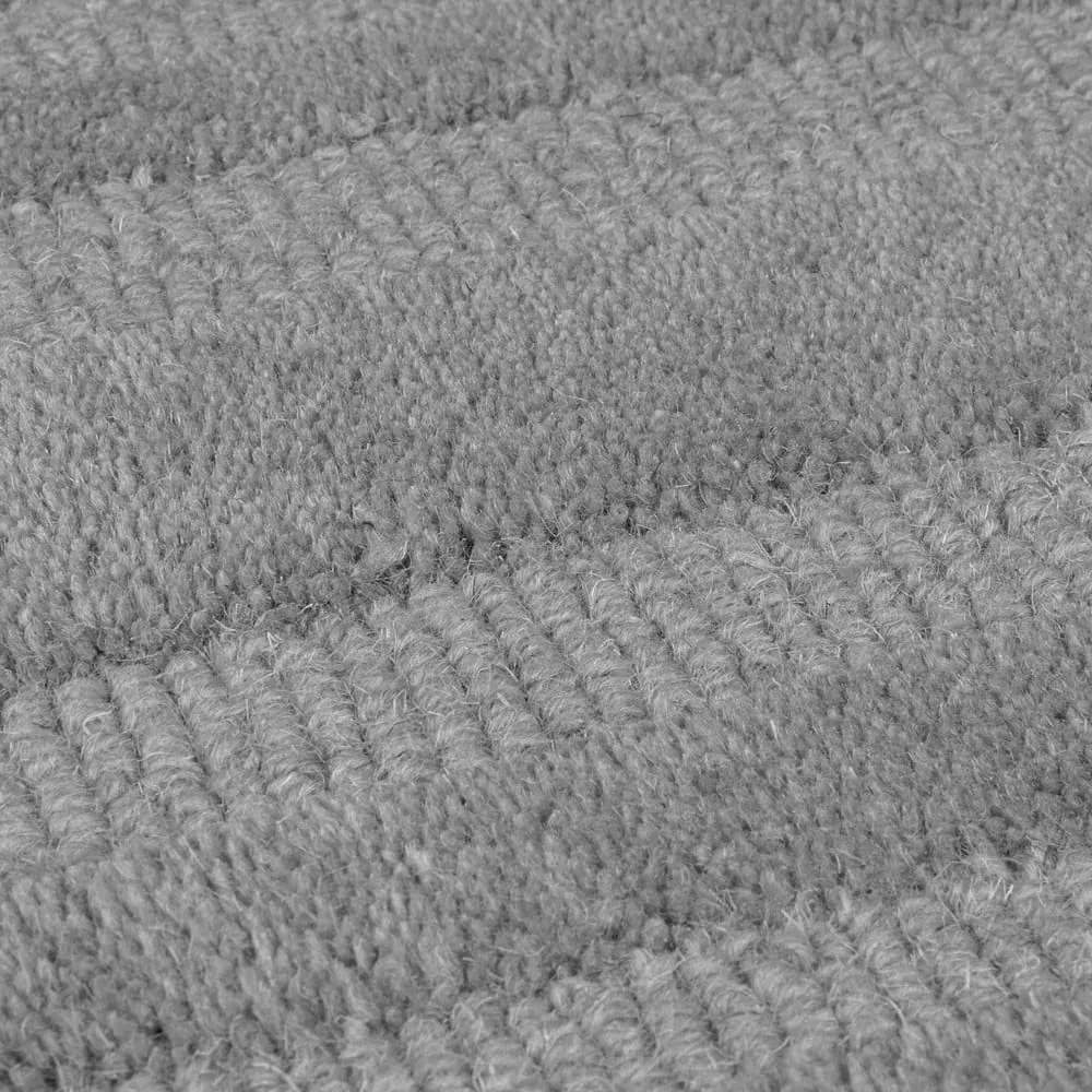 Tappeto grigio in lana tessuto a mano 160x230 cm Zen Rectangles – Flair Rugs