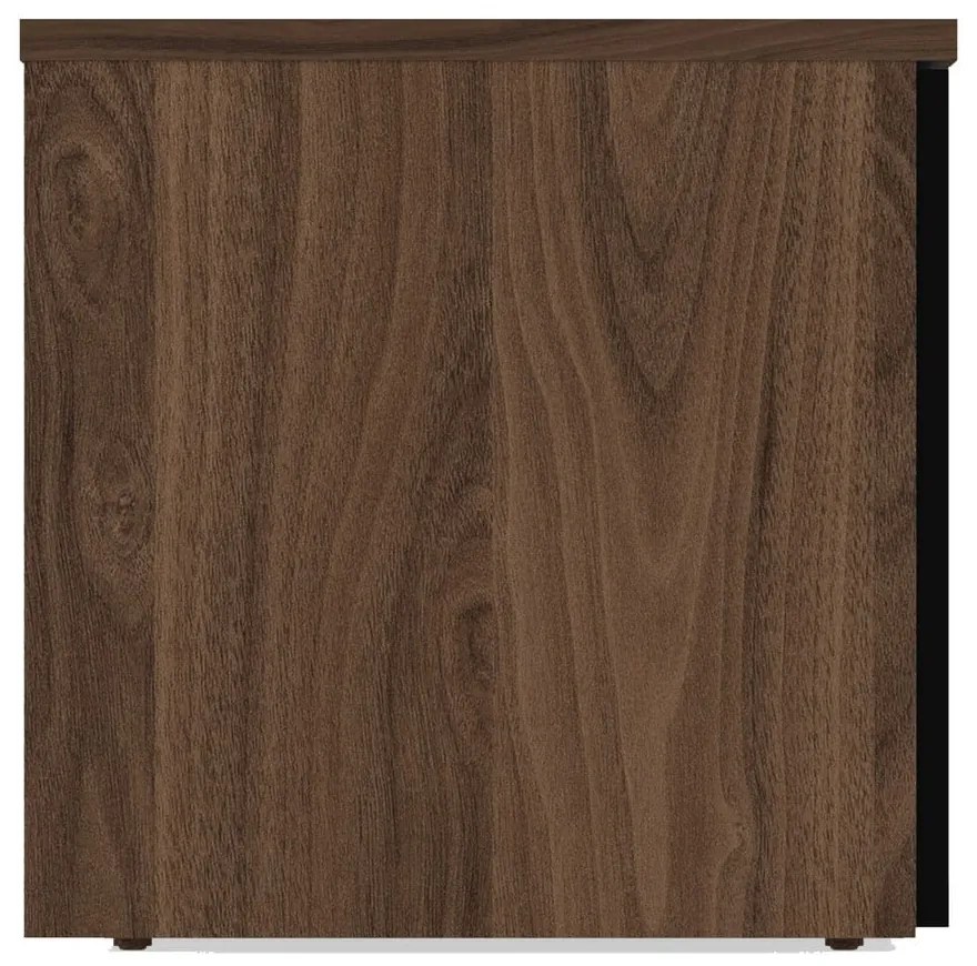 Tavolo TV nero in noce 190x45 cm Albi - TemaHome