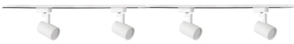 Faretto per sistema a binario LYNX 4xGU10/10W/230V bianco