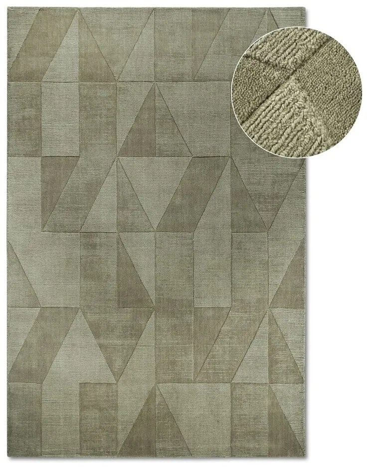 Tappeto verde in lana tessuto a mano 160x230 cm Ursule - Villeroy&Boch