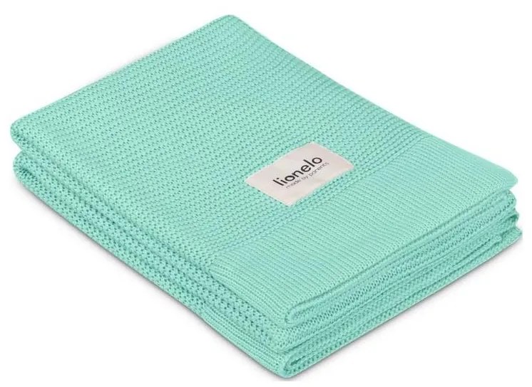 Lionelo - Coperta in bambù BAMBOO BLANKET 75x100 cm Verde menta