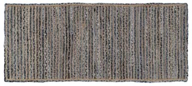 Tappeto Naturale Azzurro Cotone Juta 170 x 70 cm