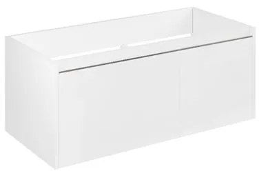 Mobile da bagno sospeso sotto lavabo L 100 x H 40 x P 45.5 cm bianco opaco, 1 cassetto, 1 anta Cielo