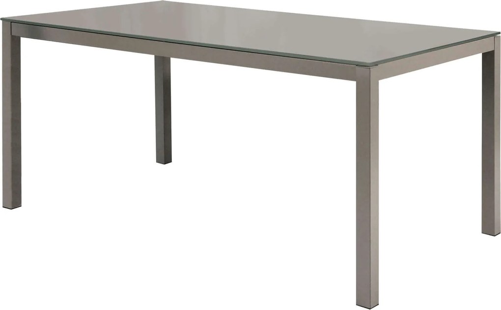 BENNETT - tavolo da pranzo moderno allungabile in acciaio e vetro