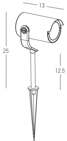 Zambelis E284 - Lampada da esterno 1xGU10/20W/230V IP65 marrone