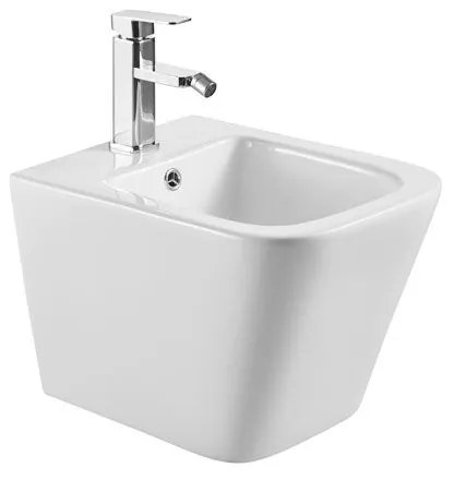 New Line Qt3 Bidet Quadro Sospeso In Porcellana Bianco