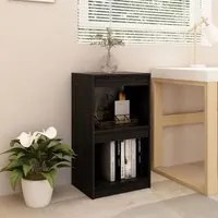 Libreria Nera 40x30x71,5 cm in Legno Massello di Pino cod mxl 25207