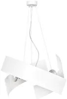 Lampada a Sospensione Modo, Bianco, Acciaio, 45x100x45 cm, EPIKASA