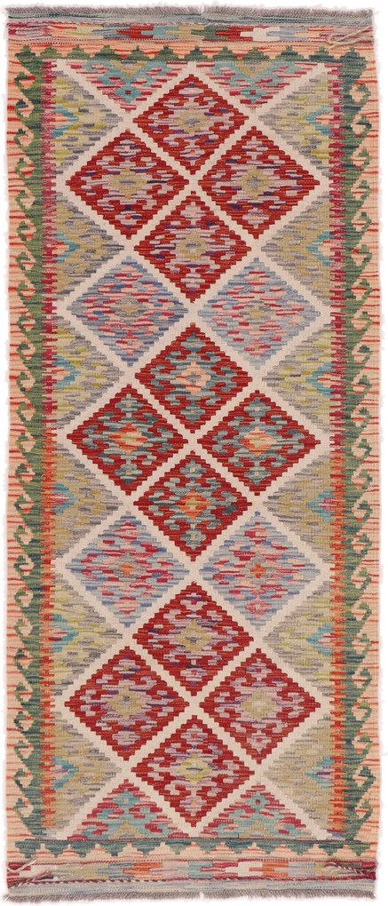 Kilim Tappeto 80 x 200 (Afghanistan) Tessuto A Mano