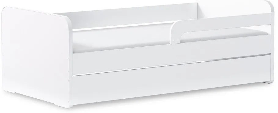 Letto da bambini bianco con materasso e rete inclusi 80x200 cm Duuli – ELTAP