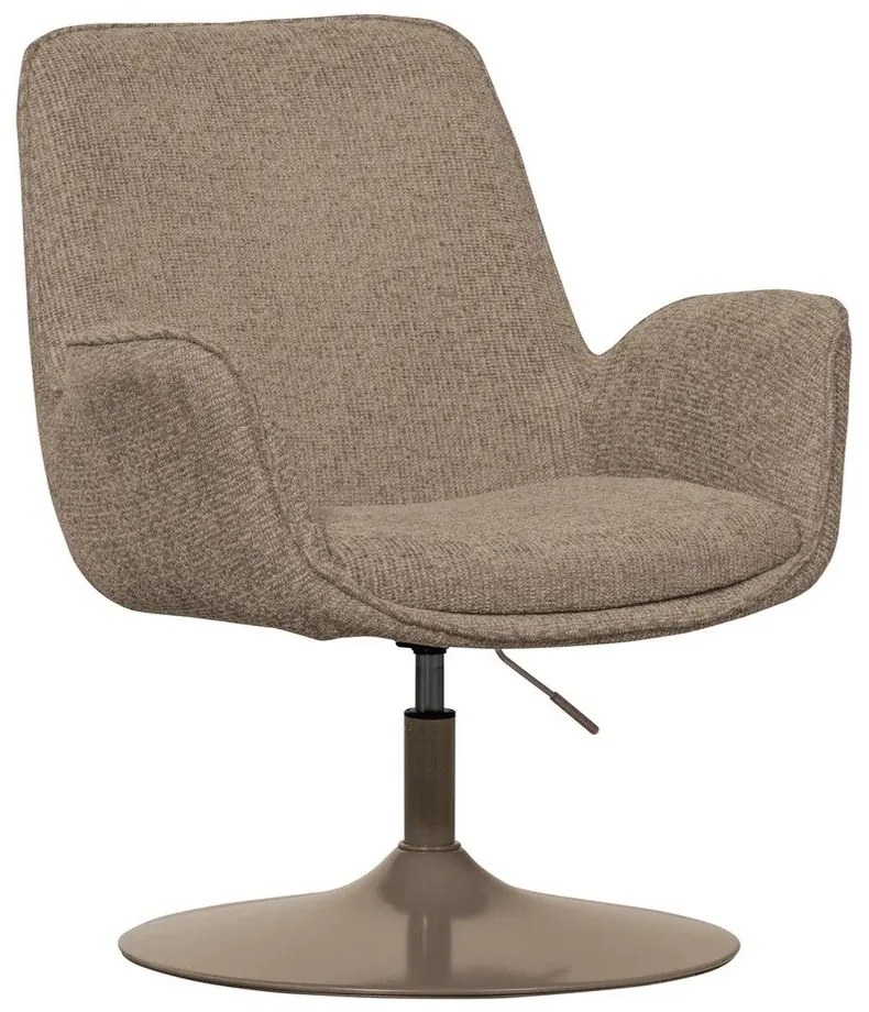 Poltrona beige con altezza del sedile regolabile Marten – WOOOD