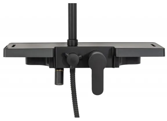 REA-P0636 - Set doccia BRAVO nero opaco